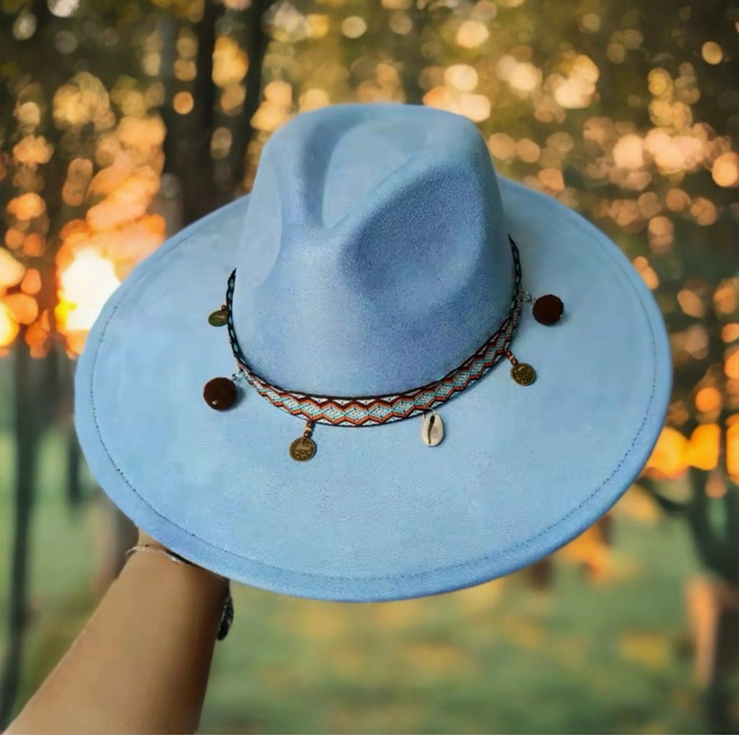 Soho Suede wide brim Fedora