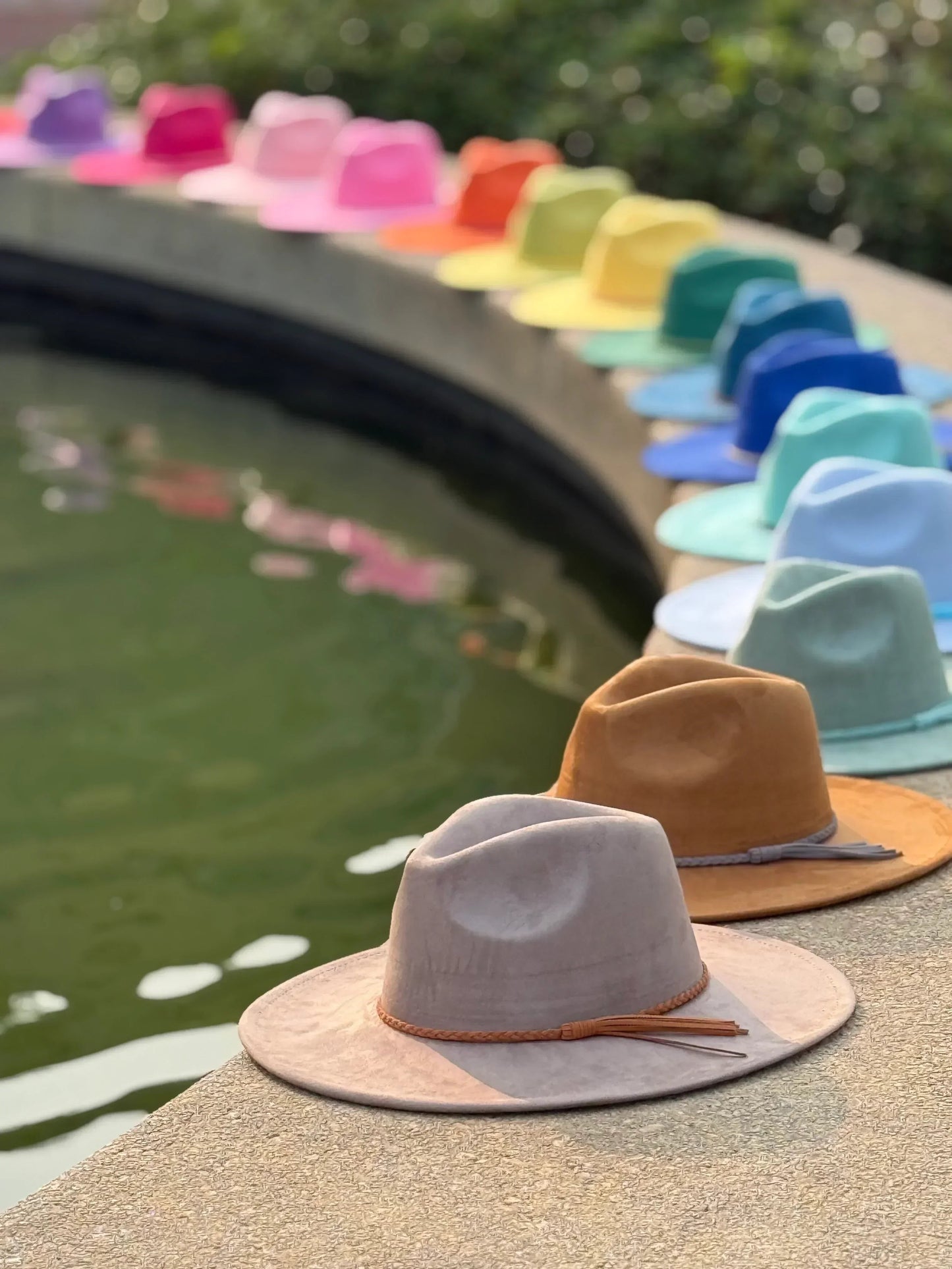 Soho Suede wide brim Fedora