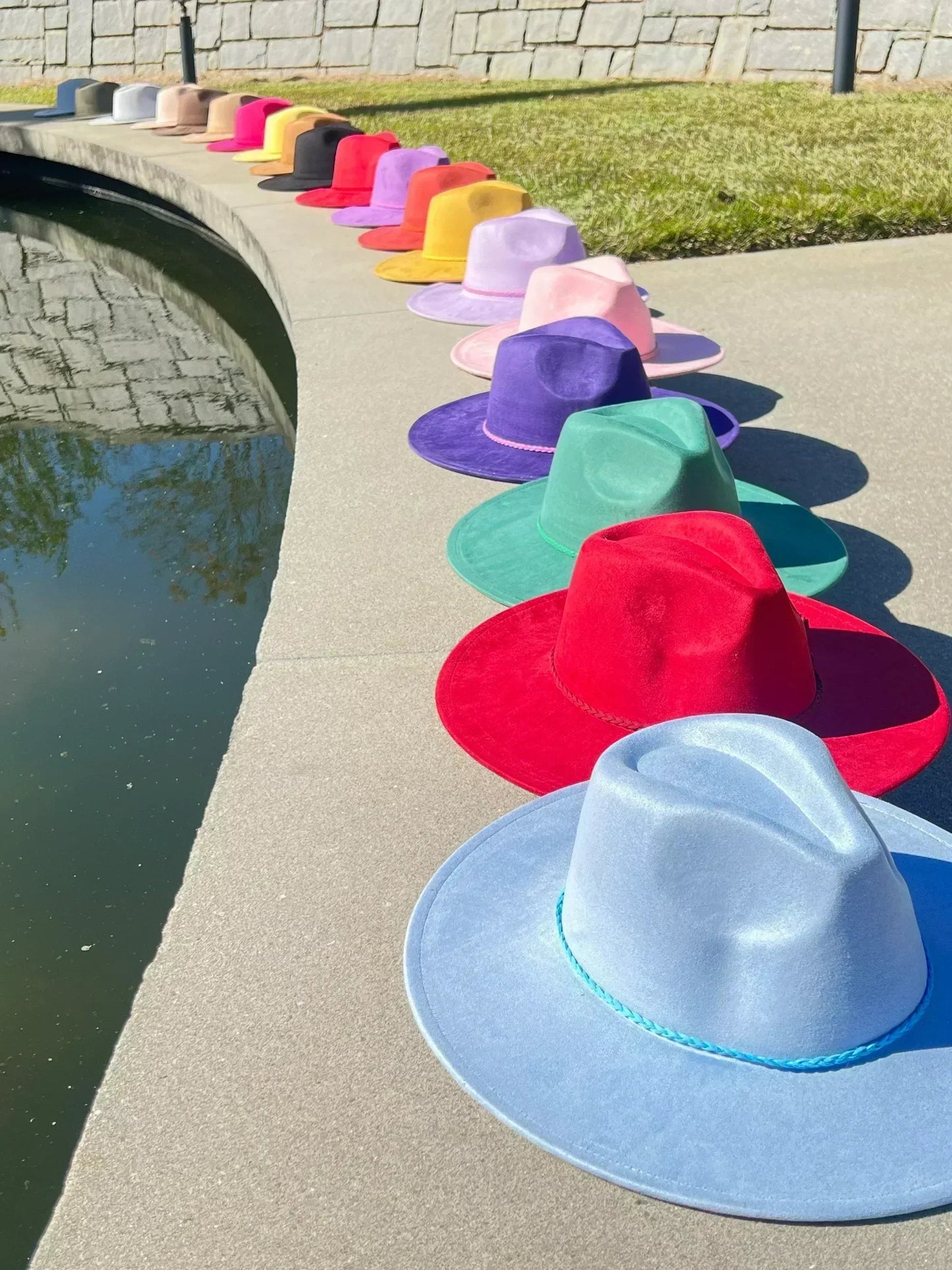 Soho Suede wide brim Fedora