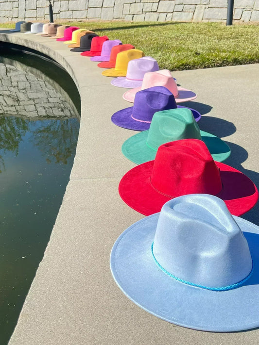 Soho Suede wide brim Fedora
